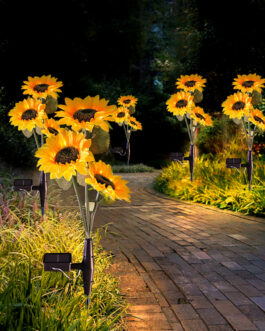 Solar Powered Sunflower Light Outdoor Decoration(2 Packs)