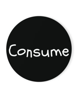 Consume – Cork Back Coaster