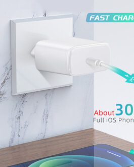 45W USB-C Wall Charger with Fast Charge PD Adapter for iPhone 12/12