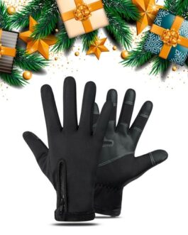 Winter Men Warm Gloves Touch Screen Waterproof Anti-slip Gloves