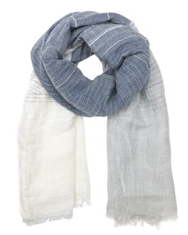 Linen Cotton Blend Wrap Scarf